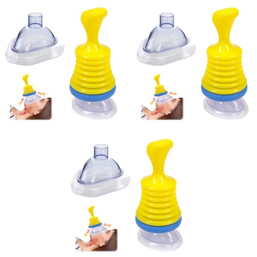 MAYCREATE® Choking Rescue Device, Anti Choking Device for Kids and Adults, Portable Suction Units Device, Anti Choking Device All Ages, for Home and Travel Kit 3 PCS MAYCREATE® Choking Rescue Device, Anti Choking Device for Kids and Adults, Portable Suction Units Device, Anti Choking Device All Ages, for Home and Travel Kit 3 PCS